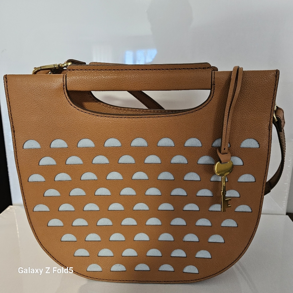 Fossil Hazel Cut Out Crossbody Bag